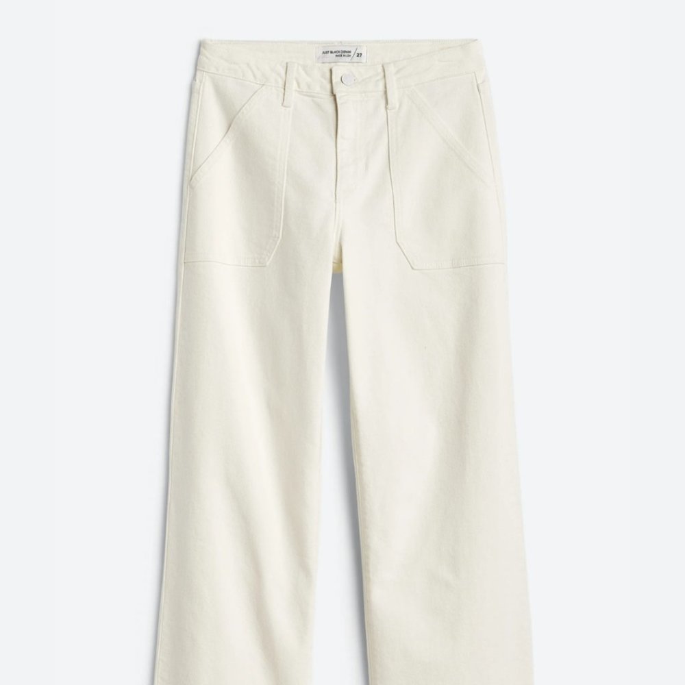 High Rise Utility Wide Leg Jean - Picture 5 of 5